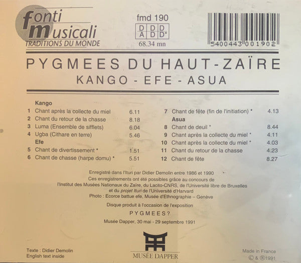 Pygmies : Kango · Efe · Asua (CD, Album, Gol)