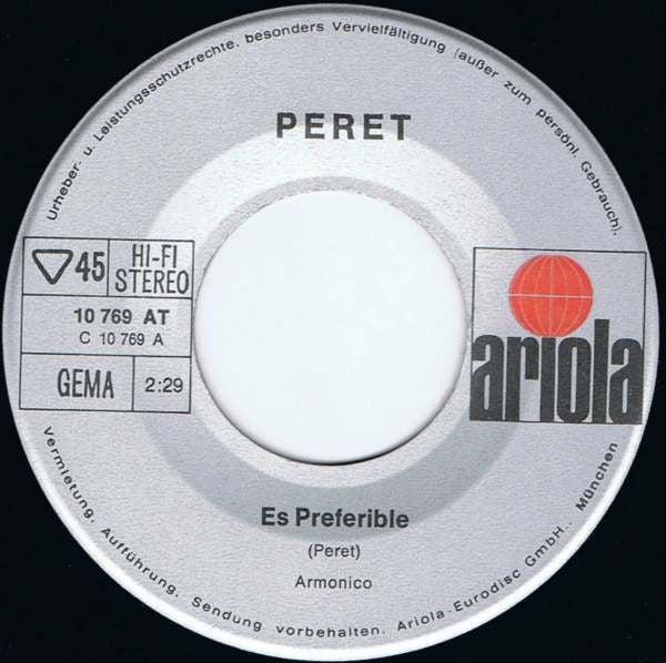 Peret : Es Preferible / Ni Fu Ni Fa (7", Single)