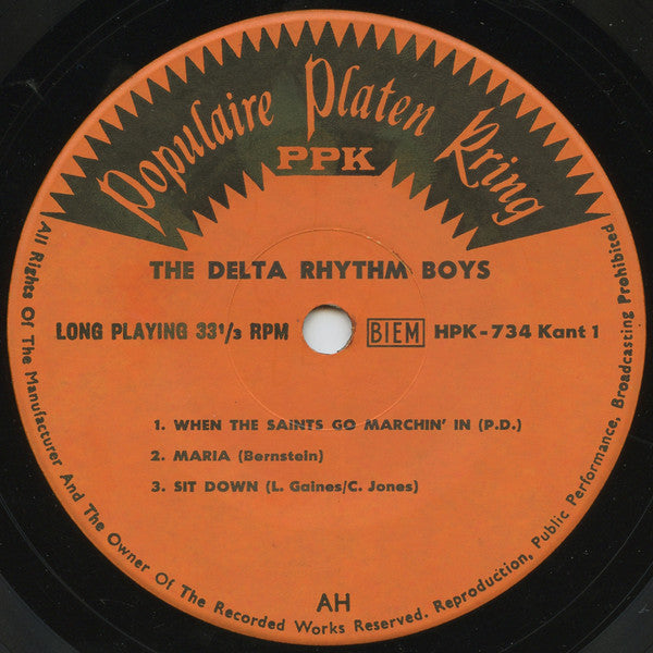 The Delta Rhythm Boys : The Delta Rhythm Boys (7")