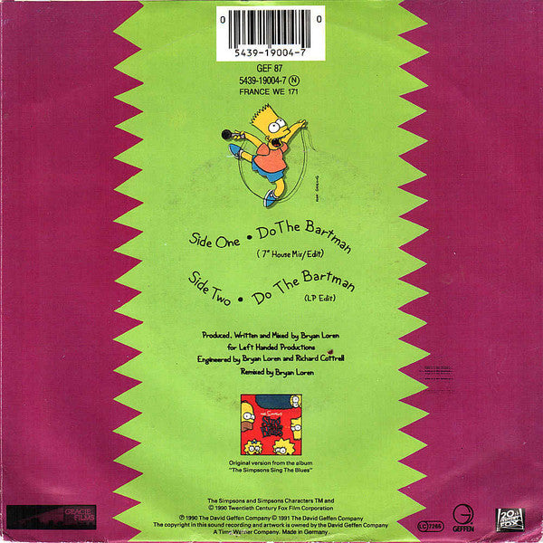 The Simpsons : Do The Bartman (7", Single)