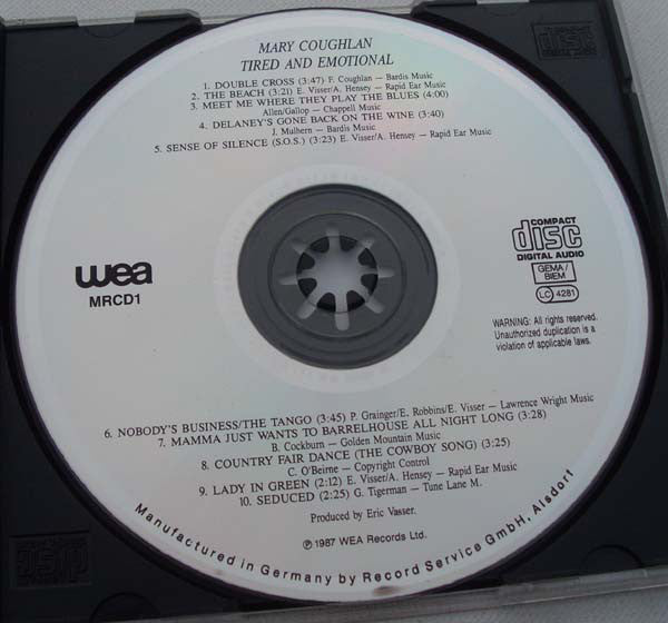 Mary Coughlan : Tired & Emotional (CD, Album, RE)