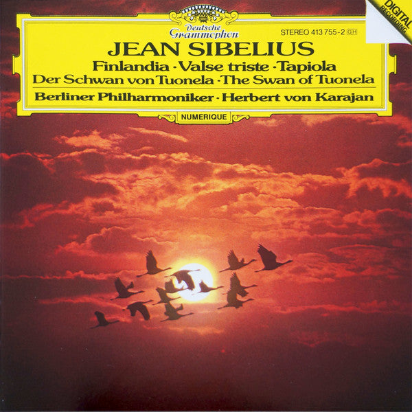 Jean Sibelius - Berliner Philharmoniker · Herbert von Karajan : Finlandia · Valse Triste · Tapiola · Der Schwan Von Tuonela = The Swan Of Tuonela (CD, Album)