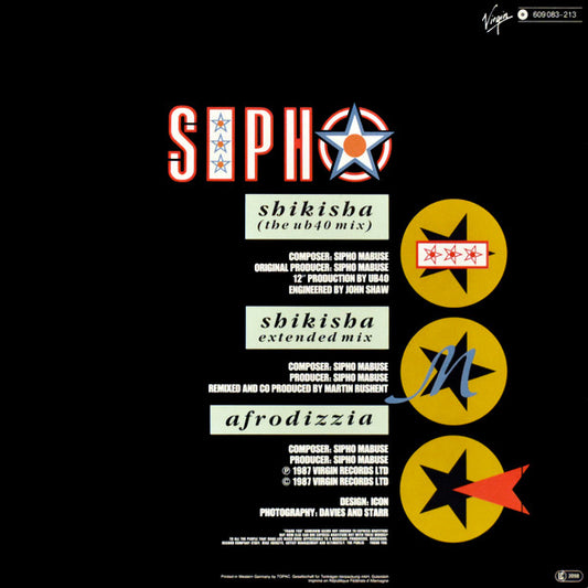 Sipho Mabuse : Shikisha (The UB40 Mix) (12")