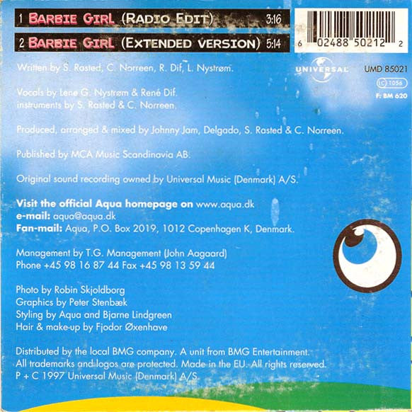 Aqua : Barbie Girl (CD, Single)
