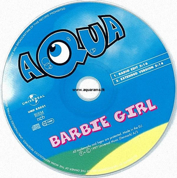 Aqua : Barbie Girl (CD, Single)