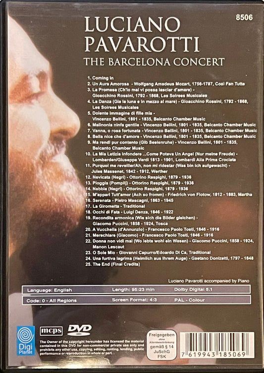 Luciano Pavarotti : The Barcelona Concert (DVD-V, PAL)