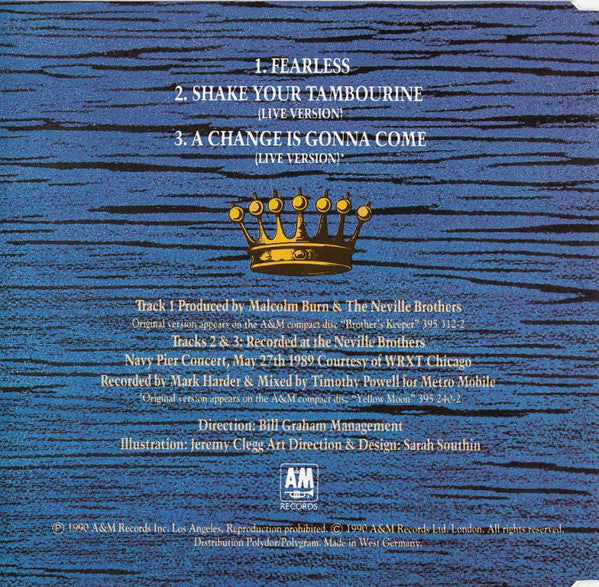 The Neville Brothers : Fearless (CD, Maxi)