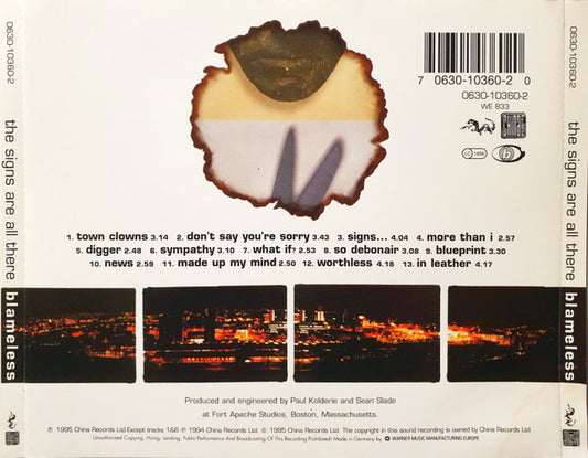 Blameless : The Signs Are All There (CD, Album)
