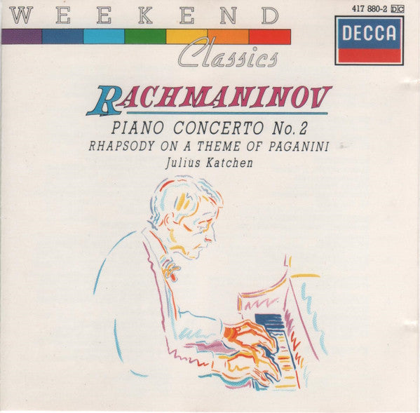 Rachmaninov*, Julius Katchen : Piano Concerto No. 2 / Rhapsody On A Theme Of Paganini (CD, Comp)