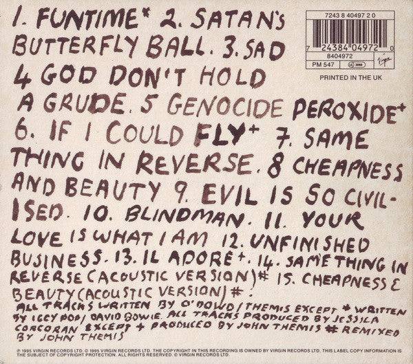 Boy George : Cheapness And Beauty (CD, Album, Ltd, Dig)