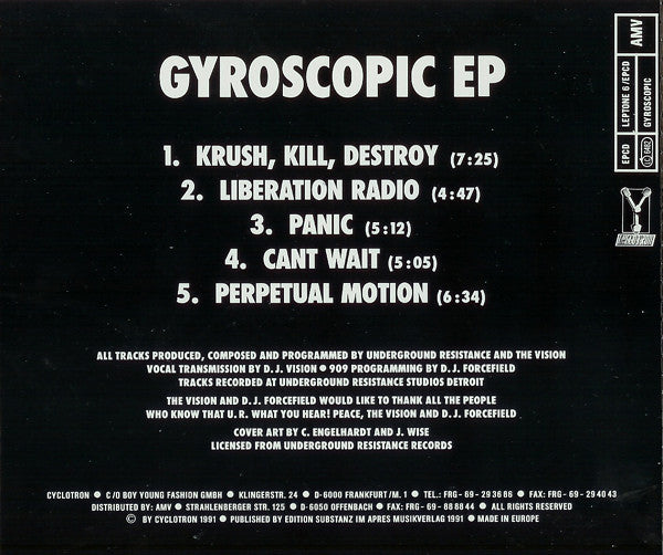 The Vision : Gyroscopic EP (CD, EP)
