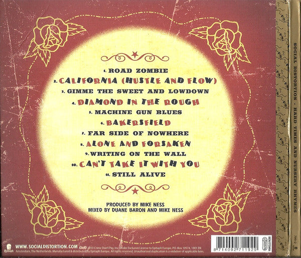 Social Distortion : Hard Times And Nursery Rhymes (CD, Album)