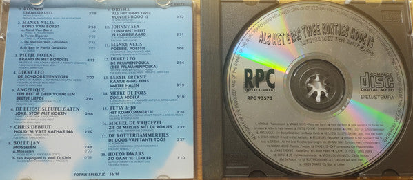 Various : Als Het Gras Twee Kontjes Hoog Is - Liedjes Met Een Knipoog (CD, Comp)