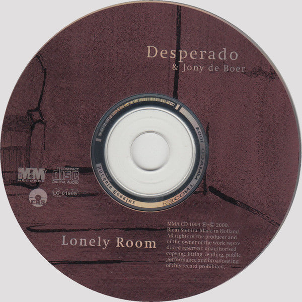 Desperado (37) & Jony De Boer (2) : Lonely Room (CD, Album)