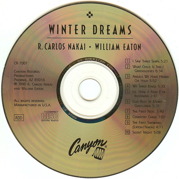 R. Carlos Nakai & William Eaton : Winter Dreams For Christmas (CD, Album)