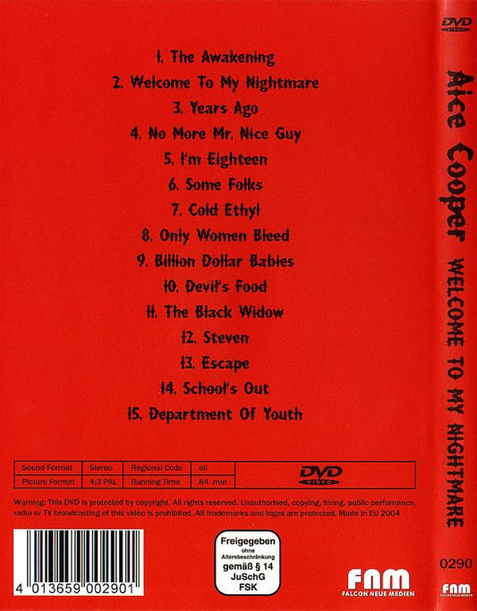 Alice Cooper (2) : Welcome To My Nightmare (DVD-V, RE, PAL)