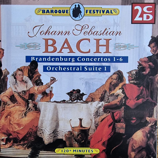Johann Sebastian Bach : Branderburg Concertos 1-6 & Orchestral Suite 1 (2xCD, Album, Comp)