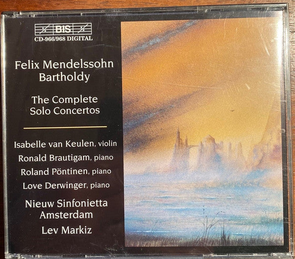 Mendelssohn* - Isabelle van Keulen, Ronald Brautigam, Roland Pöntinen, Love Derwinger, Nieuw Sinfonietta Amsterdam, Lev Markiz : The Complete Solo Concertos (4xCD, Album)