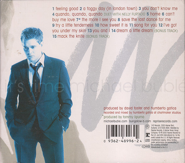 Michael Bublé : It's Time (CD, Album, S/Edition, Dig)