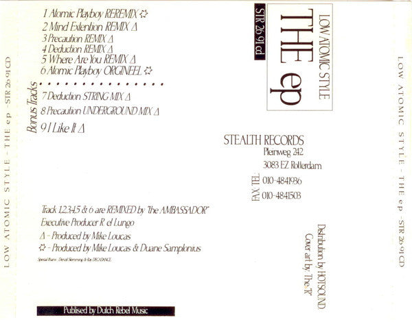 Low Atomic Style : The EP (CD, EP)
