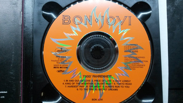 Bon Jovi : 7800° Fahrenheit (CD, Album, Ltd, RE, Dig)