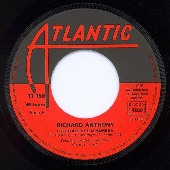 Richard Anthony (2) : New York 31 (7", Single, MPO)