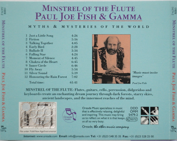 Paul Joe Fish & Gamma (8) : Minstrel Of the Flute (CD, Album)