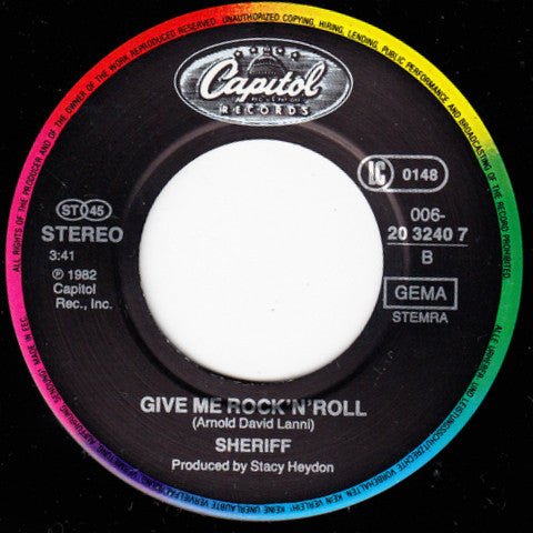 Sheriff (3) : When I'm With You (7", Single)