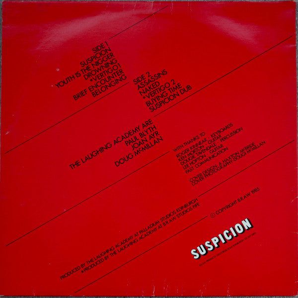 The Laughing Academy : Suspicion (LP, Album)