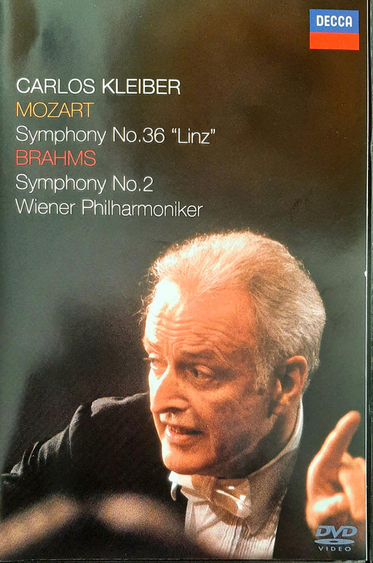 Carlos Kleiber, Wiener Philharmoniker, Mozart*, Brahms* : Mozart Symphony No. 36 In C, K. 425 'Linz' - Brahms Symphony No. 2 In D, Op. 73 (DVD, NTSC)