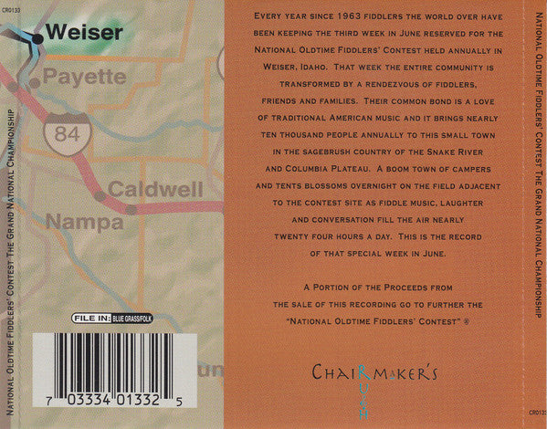 Various : National Oldtime Fiddlers' Contest The Grand National Championship (CD, Comp)