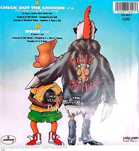 Grandmaster Chicken & D.J. Duck : Check Out The Chicken (7", Single, Promo)