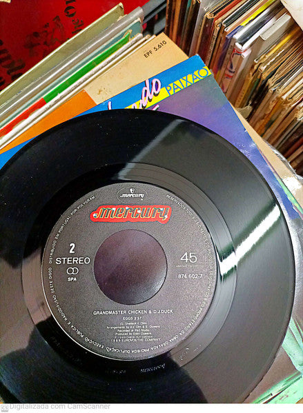Grandmaster Chicken & D.J. Duck : Check Out The Chicken (7", Single, Promo)