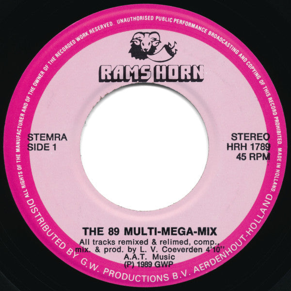 Various : The 89 Multi Mega Mix (7", Mixed)