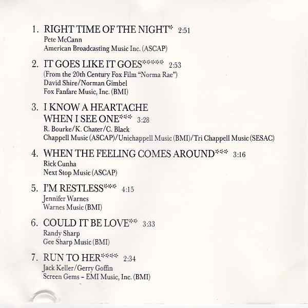 Jennifer Warnes : Best Of Jennifer Warnes (CD, Comp)