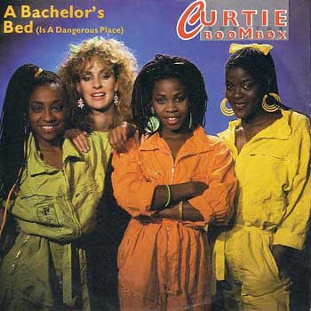 Curtie And The Boombox : A Bachelor's Bed (Is A Dangerous Place) (7", Single)