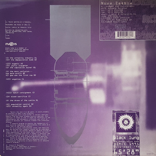 Black Lung : The Depopulation Bomb (2xLP, Album)