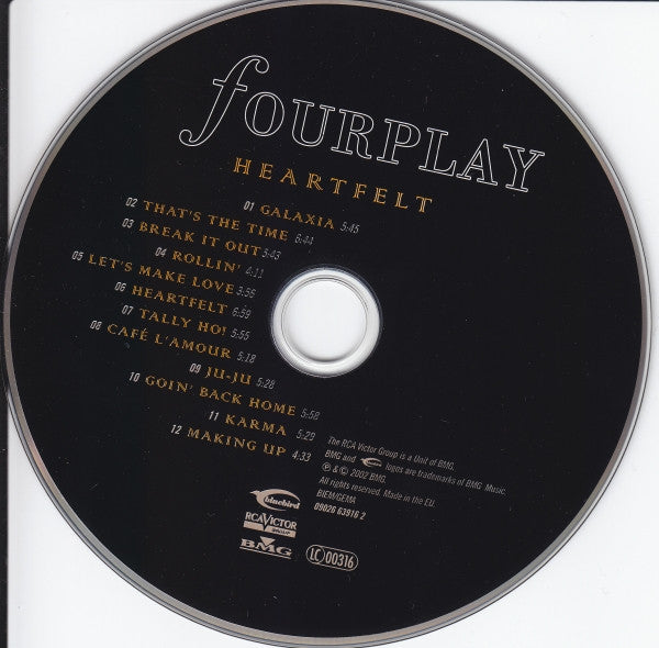 Fourplay (3) : Heartfelt (CD, Album)