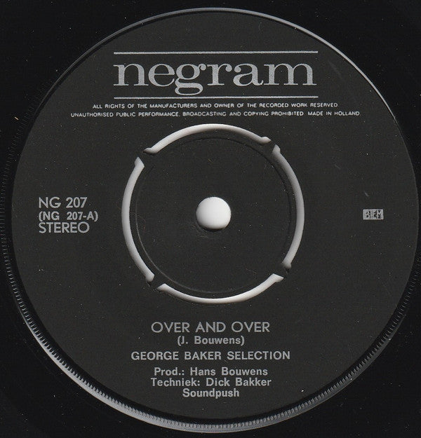 George Baker Selection : Over And Over (7", Single, Bla)