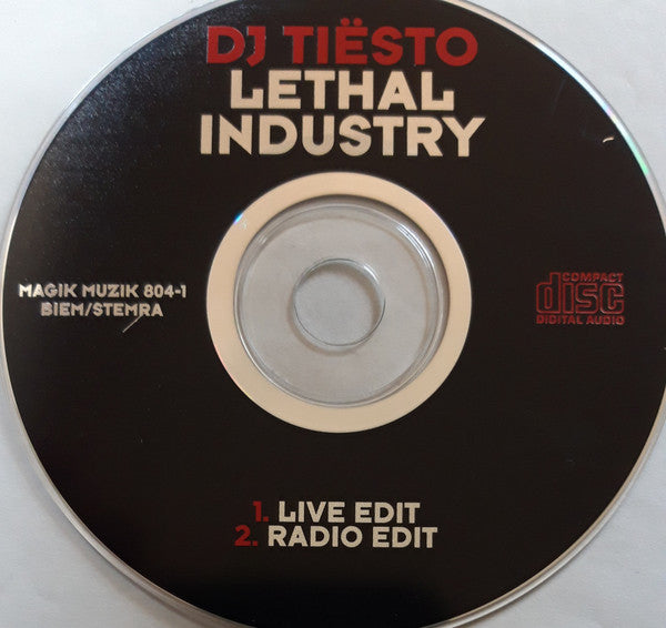 DJ Tiësto : Lethal Industry (CD, Single)