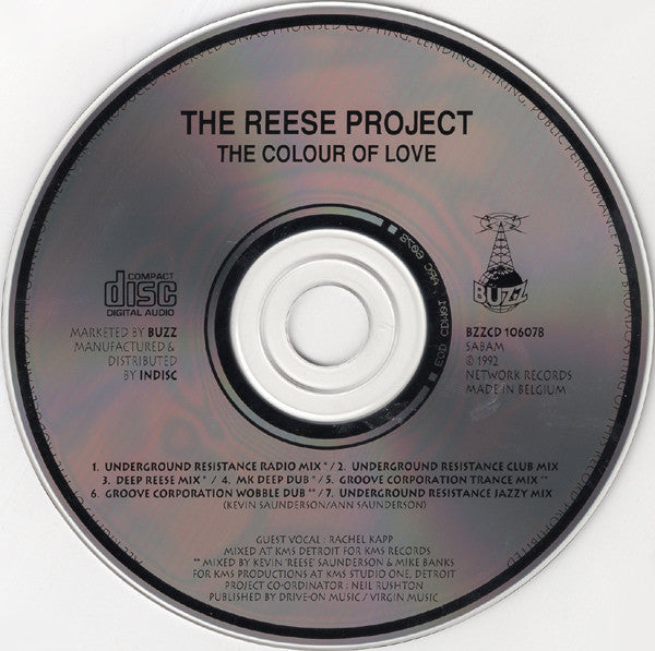 The Reese Project : The Colour Of Love (CD, Maxi)
