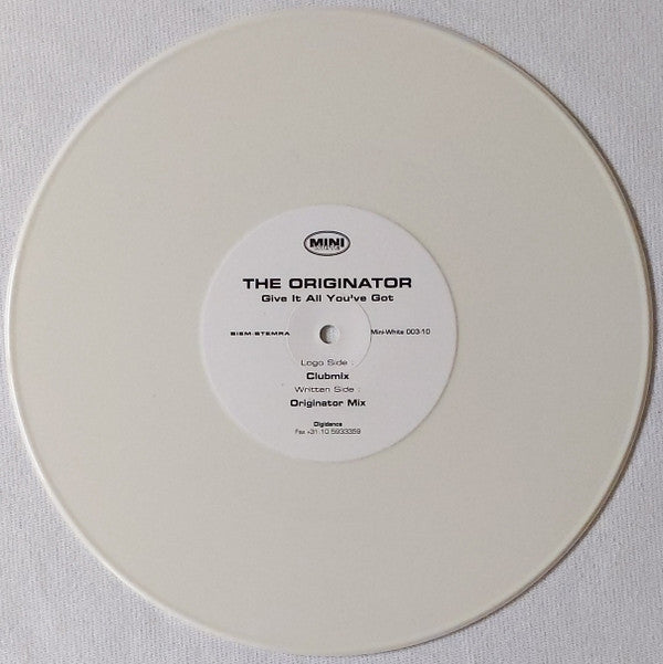 The Originator : Give It All You've Got (10", Whi)