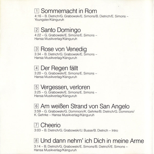 G.G. Anderson : Was Ich Dir Sagen Möchte (CD, Album)