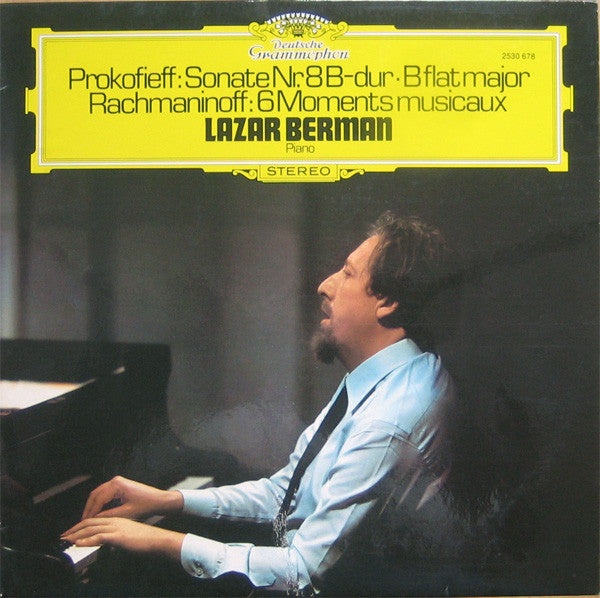 Sergei Prokofiev / Sergei Vasilyevich Rachmaninoff, Lazar Berman : Sonate Nr. 8 B-dur = B Flat Major / 6 Moments Musicaux (LP)