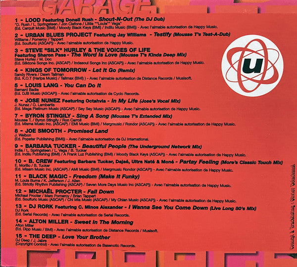 Various : Underground Music Collection Vol. 3 - Garage (CD, Comp, Dig)