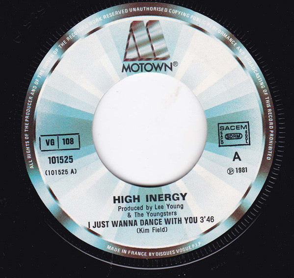 High Inergy : I Just Wanna Dance With You (7", Single)