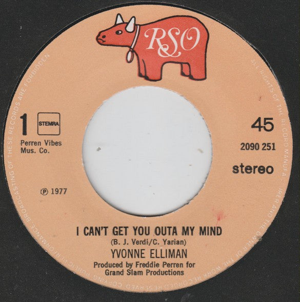 Yvonne Elliman : I Can't Get You Outa My Mind (7", Single)