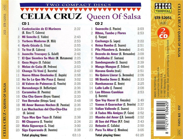 Celia Cruz : Queen Of Salsa (2xCD, Comp)