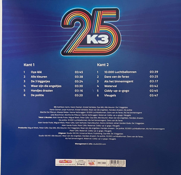 K3 : Grootste Hits Uit 25 Jaar K3 Vol. 1 (LP, RSD, Comp, Blu)