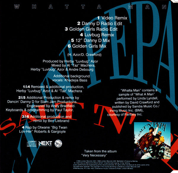 Salt 'N' Pepa with En Vogue : Whatta Man (CD, Single)